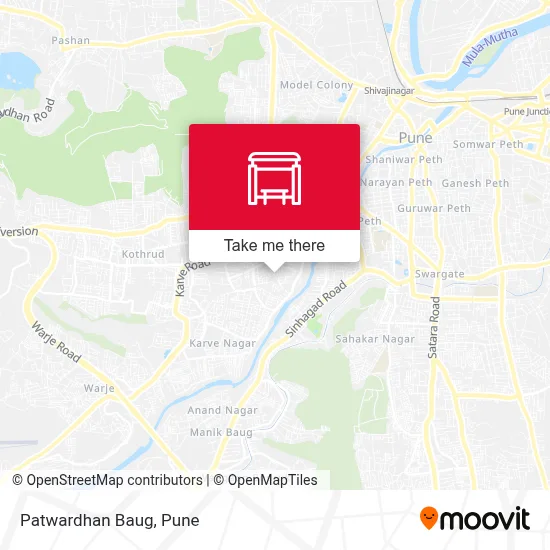 Patwardhan Baug map