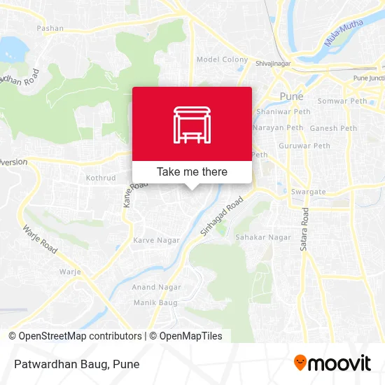 Patwardhan Baug map