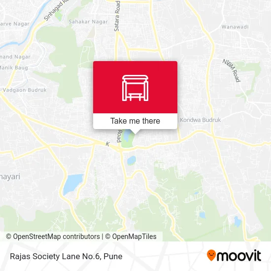 Rajas Society Lane No.6 map