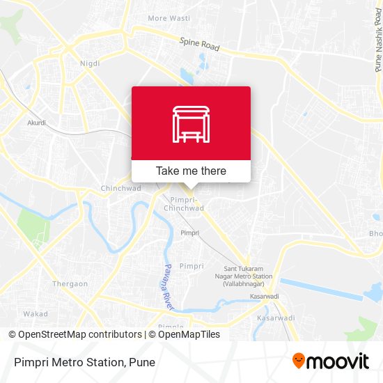 Pimpri Metro Station map