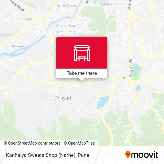 Kanhaiya Sweets Shop (Narhe) map