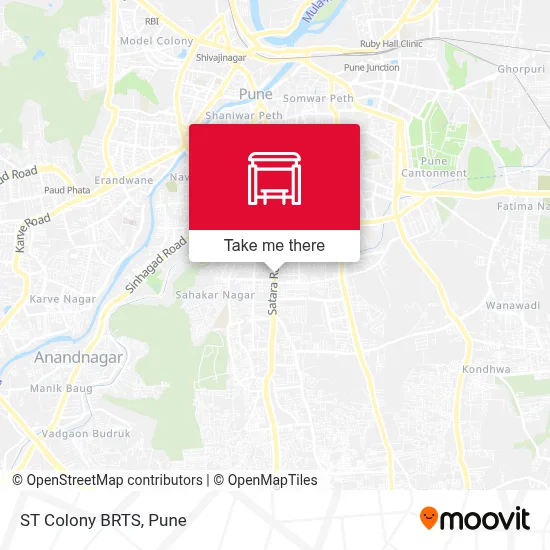 ST Colony BRTS map