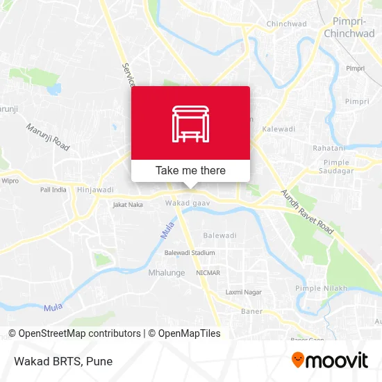 Wakad BRTS map