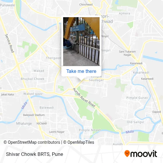 Shivar Chowk BRTS map