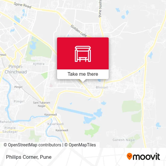 Philips Corner map