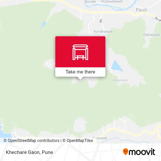 Khechare Gaon map