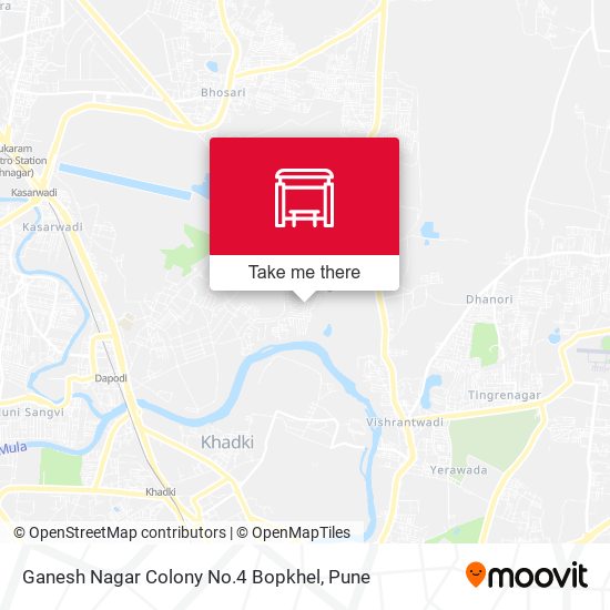 Ganesh Nagar Colony No.4 Bopkhel map