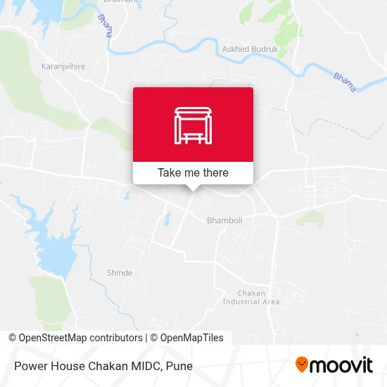 Power House Chakan MIDC map