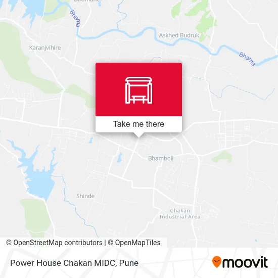 Power House Chakan MIDC map