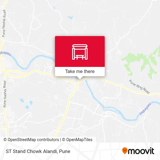 ST Stand Chowk Alandi map