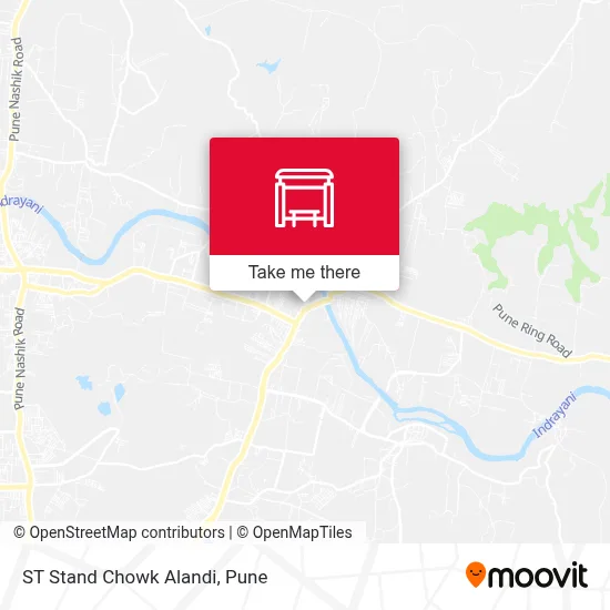 ST Stand Chowk Alandi map
