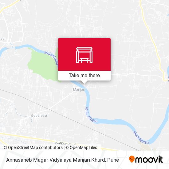 Annasaheb Magar Vidyalaya Manjari Khurd map