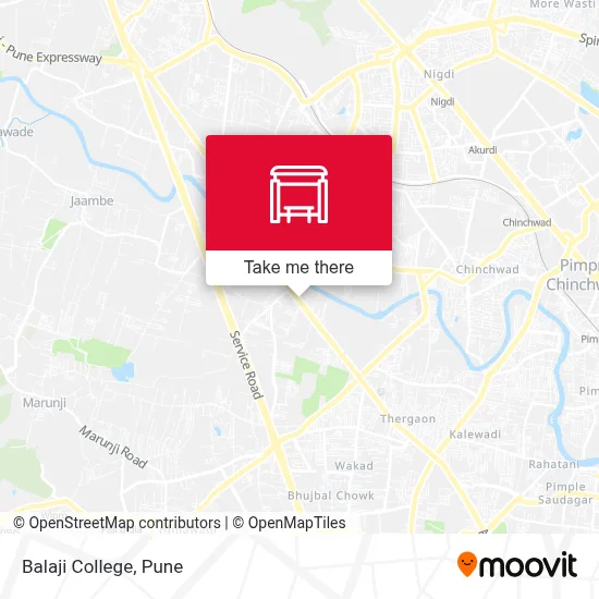 Balaji College map