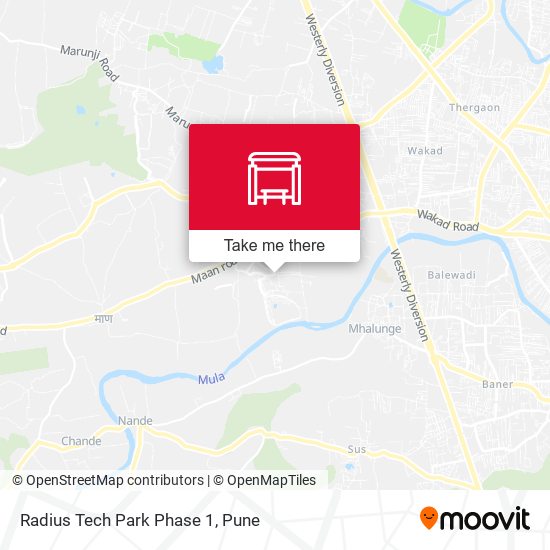 Radius Tech Park Phase 1 map