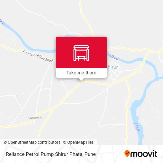 Reliance Petrol Pump Shirur Phata map