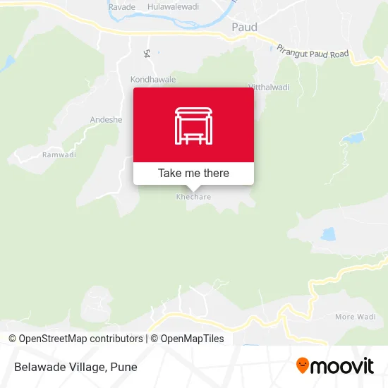 Belawade Gaon map