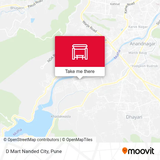 D Mart Nanded City map