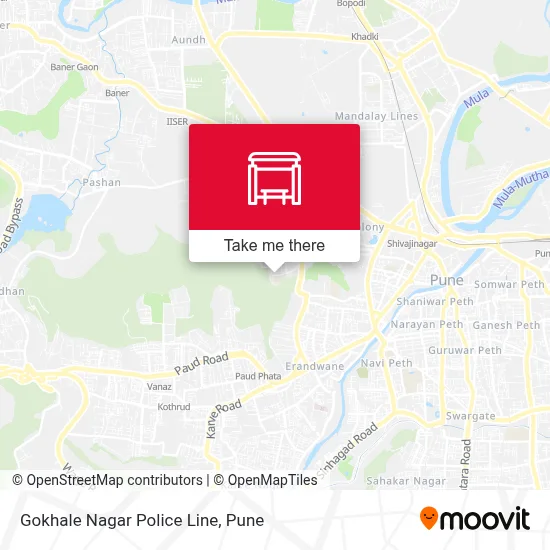Gokhale Nagar Police Line map