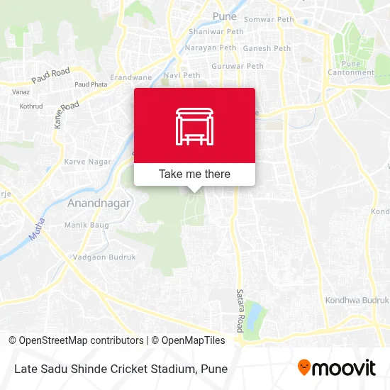 Late Sadu Shinde Cricket Stadium map