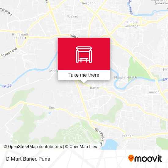 D Mart Baner map