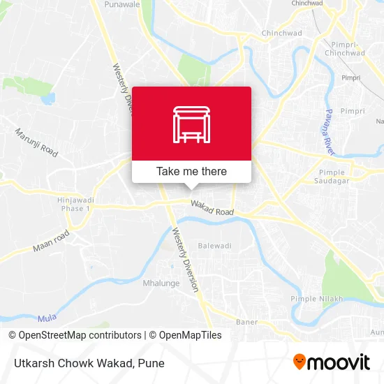 Utkarsh Chowk Wakad map
