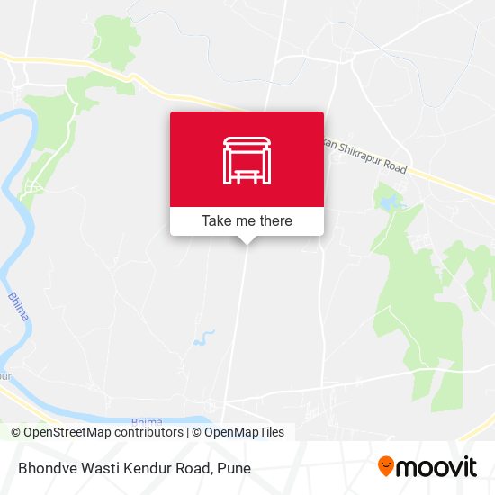 Bhondve Wasti Kendur Road map