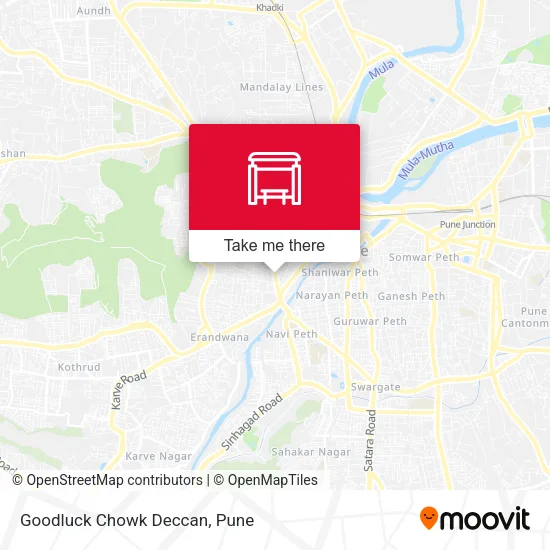 Goodluck Chowk Deccan map