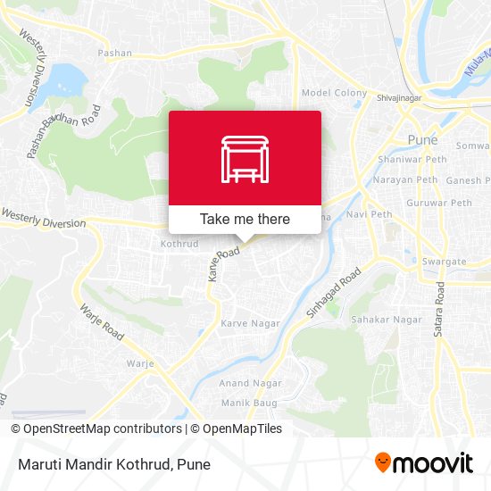 Maruti Mandir Kothrud map