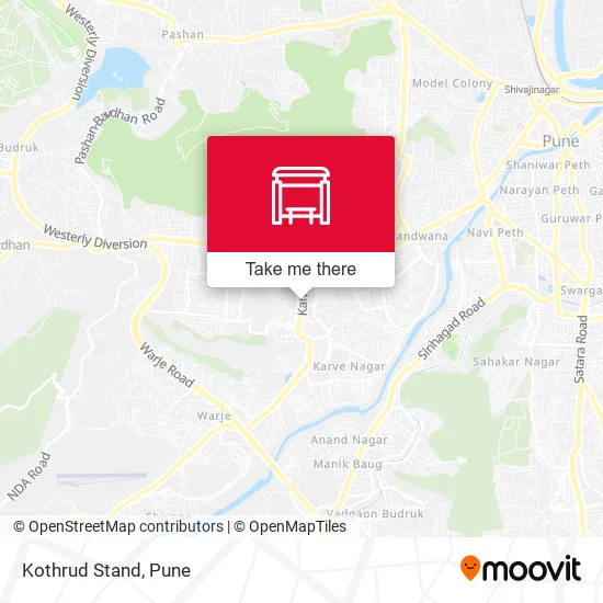 Kothrud Stand map