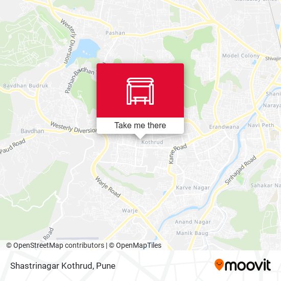 Shastrinagar Kothrud map