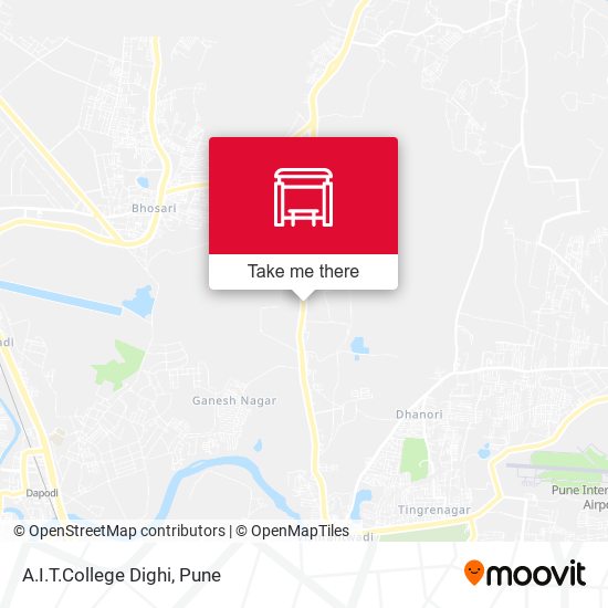 A.I.T.College Dighi map