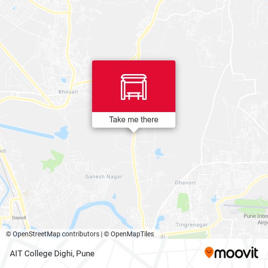 A.I.T.College Dighi map