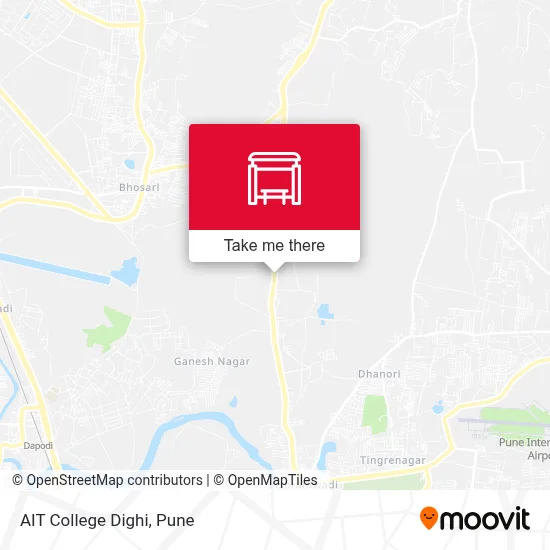 AIT College Dighi map