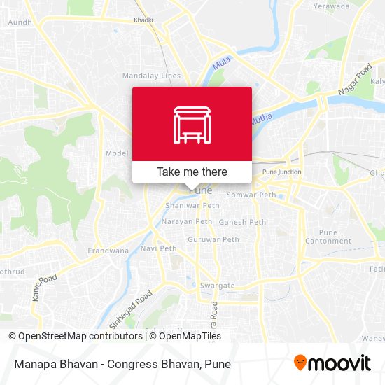 Manapa Bhavan - Congress Bhavan map