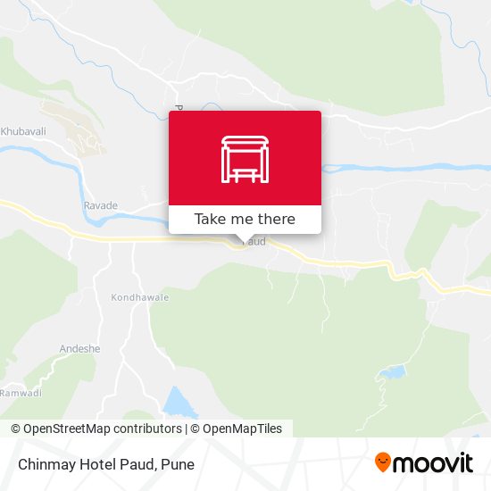 Chinmay Hotel Paud map