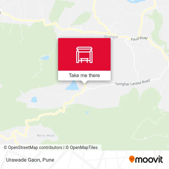 Urawade Gaon map