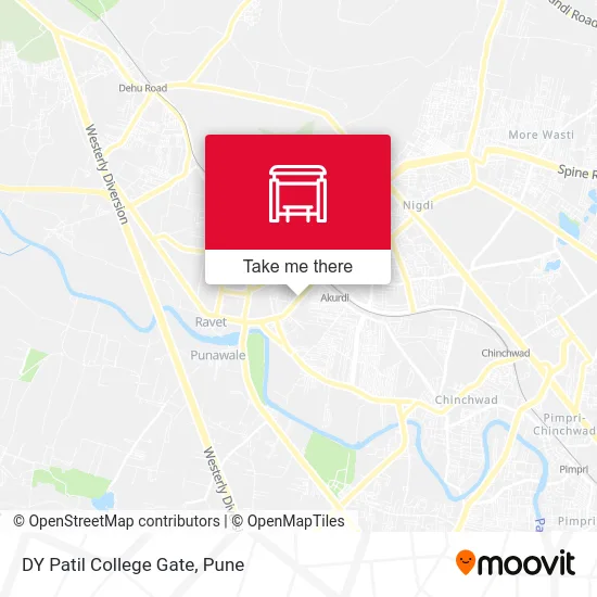 DY Patil College Gate map