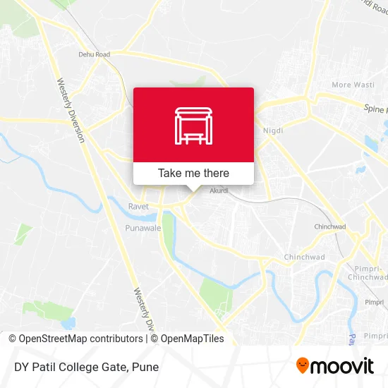 DY Patil College Gate map