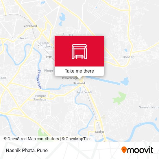 Nashik Phata Metro Station map