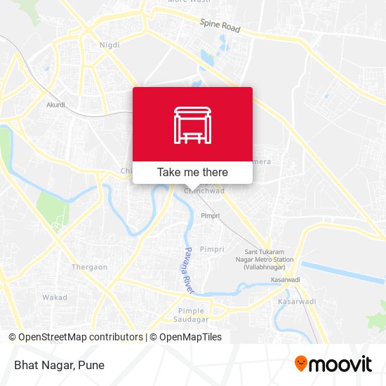 Bhat Nagar map