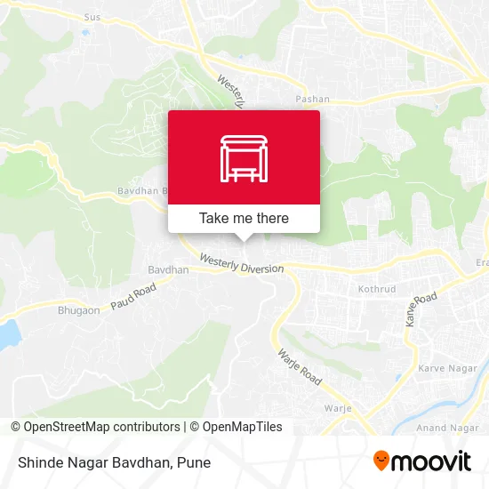 Shinde Nagar Bavdhan map