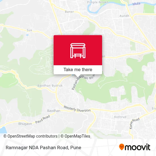 Ramnagar NDA Pashan Road map