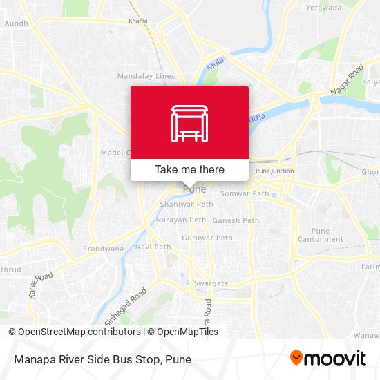 Manapa River Side Bus Stop map