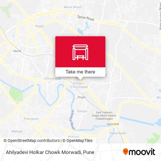 Ahilyadevi Holkar Chowk Morwadi map