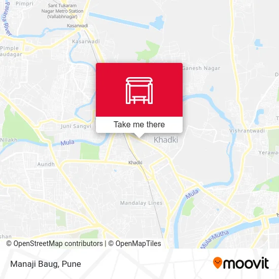 Manaji Baug map