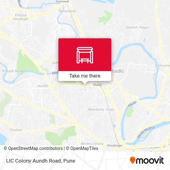 LIC Colony Aundh Road map