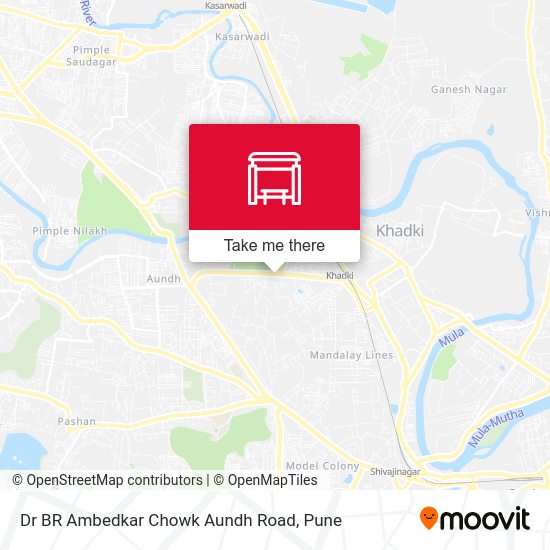 Dr.B.R Ambedkar Chowk Aundh Road map