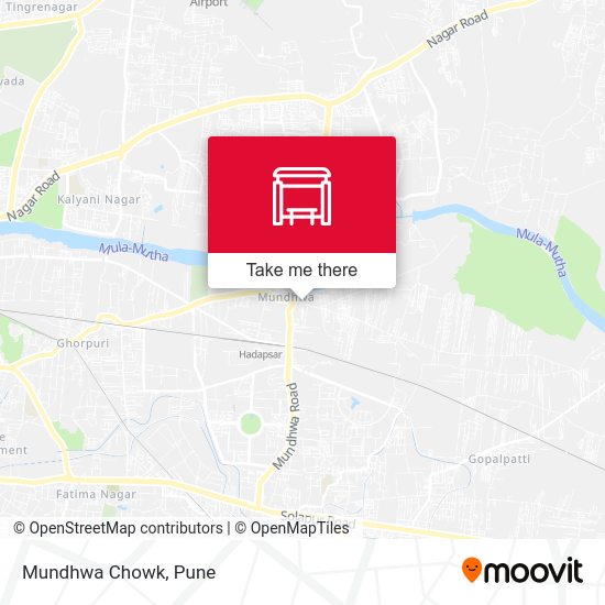 Mundhwa Chowk map