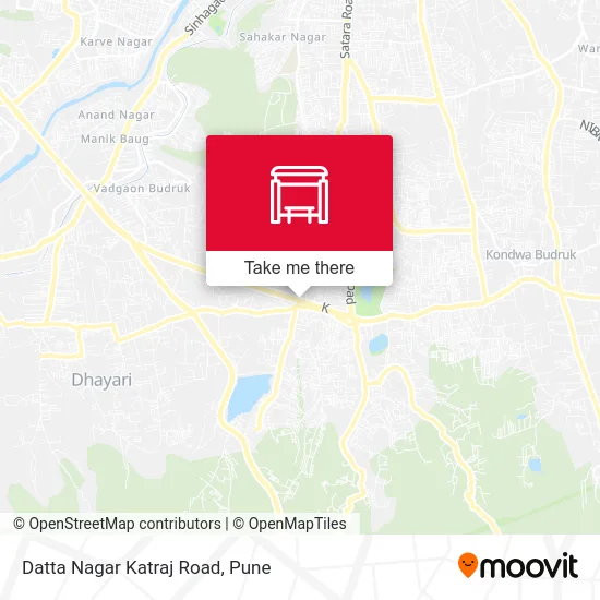 Datta Nagar Katraj Road map