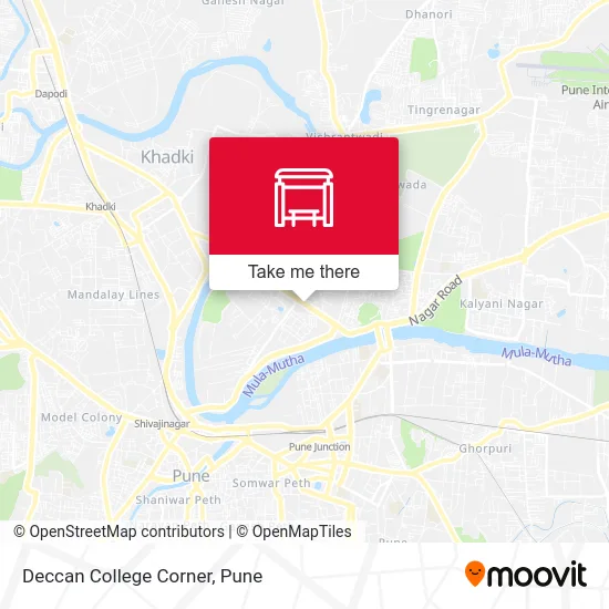 Deccan College Corner map